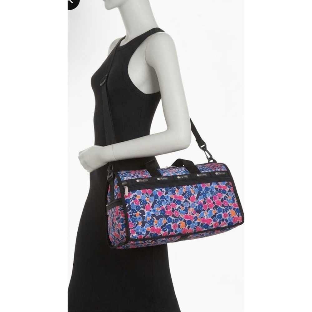 NWT Lesportsac Candace Classic Small Weekender Travel Duffle Bag Joyful Amour